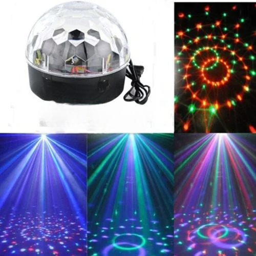 Digital RGB LED Music Crystal Magic Ball Effect Light MP3 USB Disco