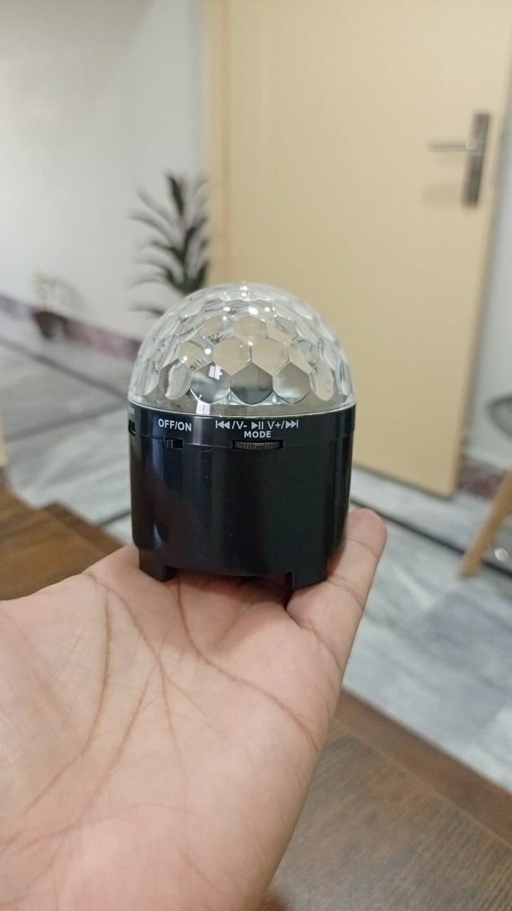 Digital RGB LED Music Crystal Magic Ball Effect Light MP3 USB Disco