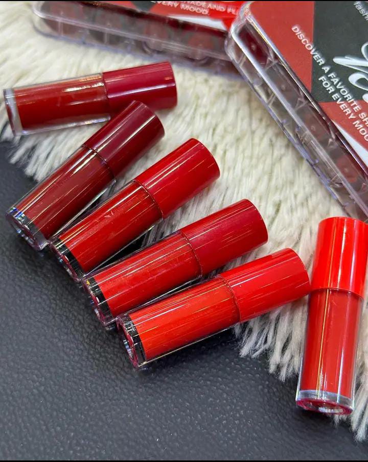 (pack of 6 ) Qoiden Rose Kiss Matte Lip Gloss