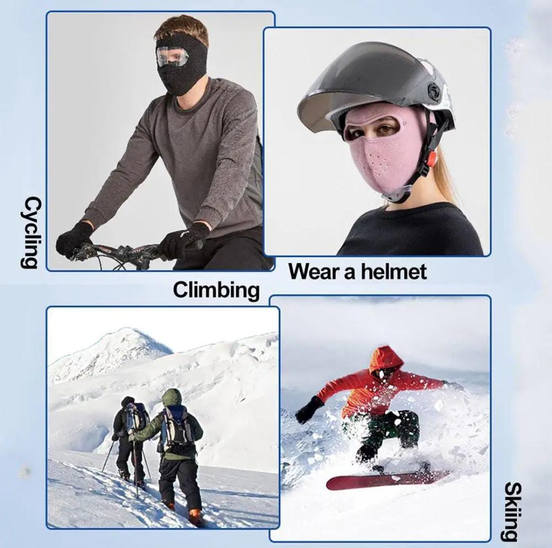 Windproof Anti Dust Full Face Masks Cycling Ski Breathable Masks Eye HD
