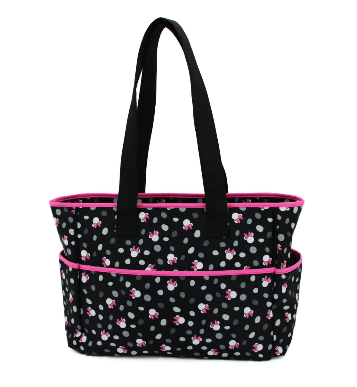 Stylish Disney Minnie Mouse Diaper Bag Set with Changing Pad & Bottle