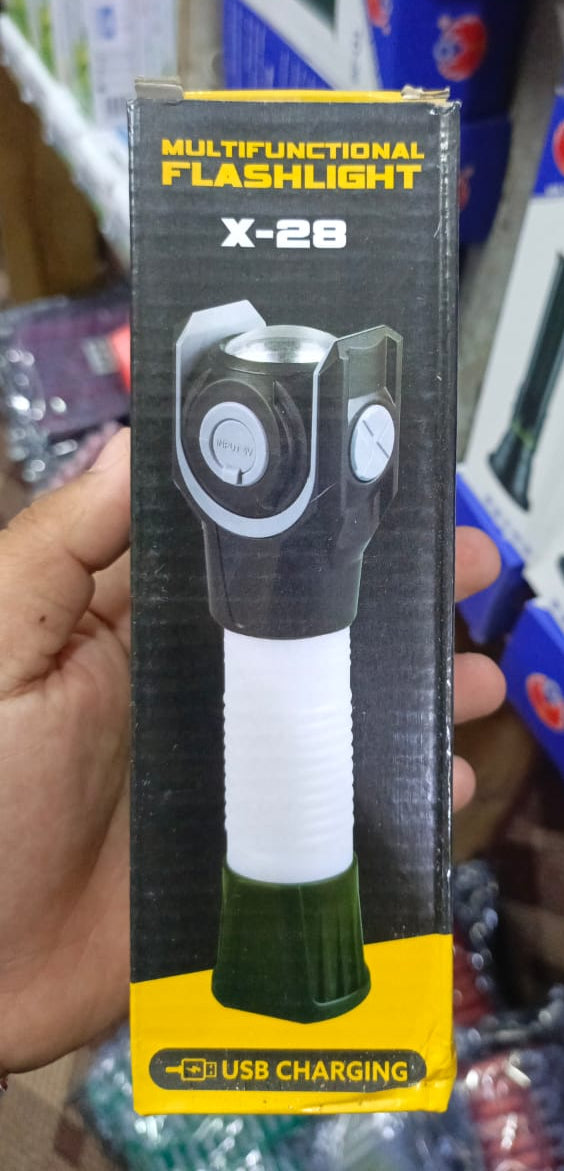 360 Degree Rotating Flashlight Outdoor Led Flashlight Rechargeable Torch for Camping Outdoor