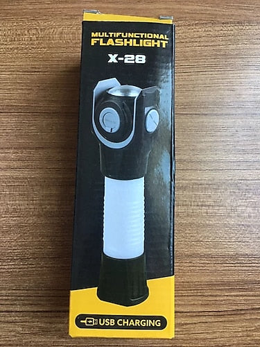360 Degree Rotating Flashlight Outdoor Led Flashlight Rechargeable Torch for Camping Outdoor
