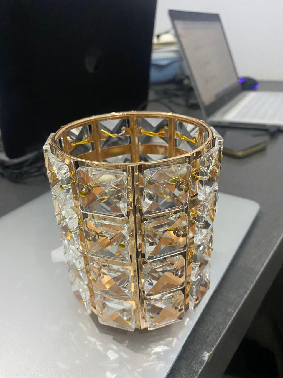 Crystal makeup brush Holder Or Pen Holder