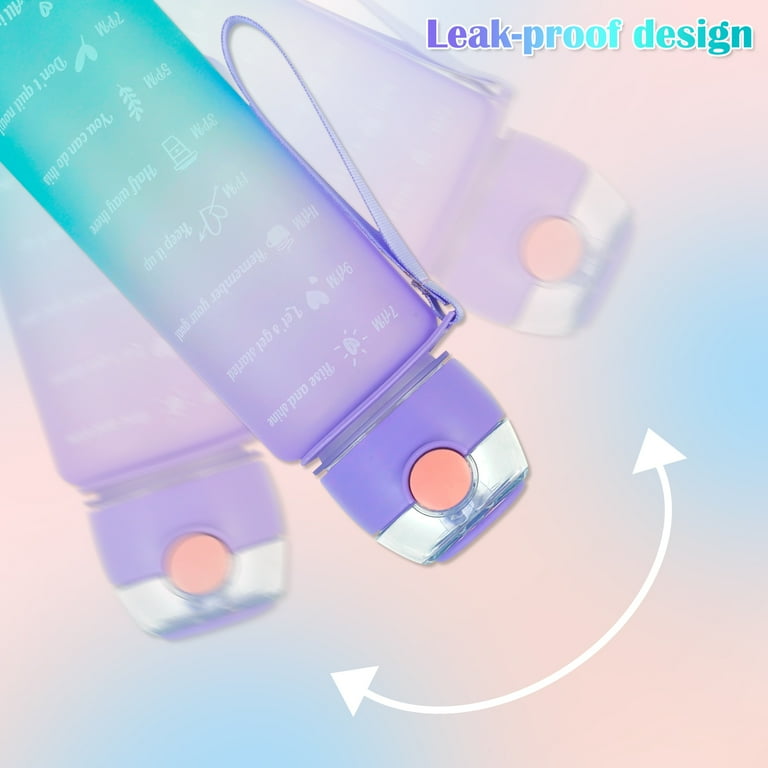 3 Pack Water Bottles with 2L Large Bottle 700MLPortable Bottle and