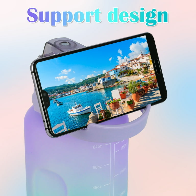 3 Pack Water Bottles with 2L Large Bottle 700MLPortable Bottle and