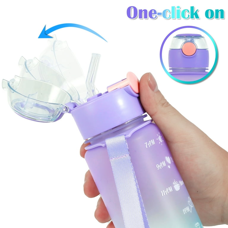 3 Pack Water Bottles with 2L Large Bottle 700MLPortable Bottle and