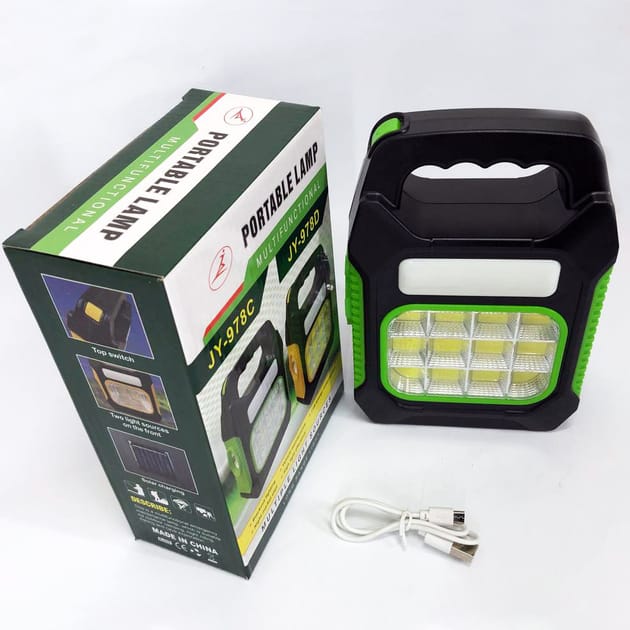 Solar Camping Lantern with Power Bank Function, JY-978D / Portable Rechargeable Lantern