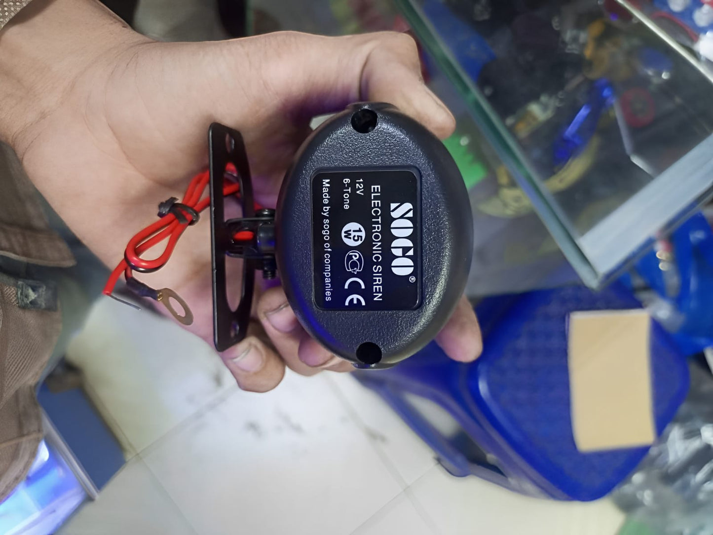 Car Anti-Theft Horn Siren, Horn Alarm 12V Tweeter Alarm Treble Voice Speaker