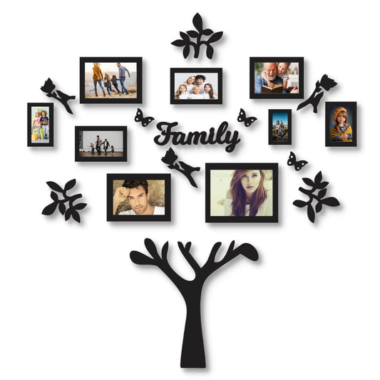 3d wall art family tree | Wooden Family Tree Photo Wall