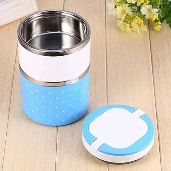Lunch Box 2 Layer For Kids and Adults (random color)
