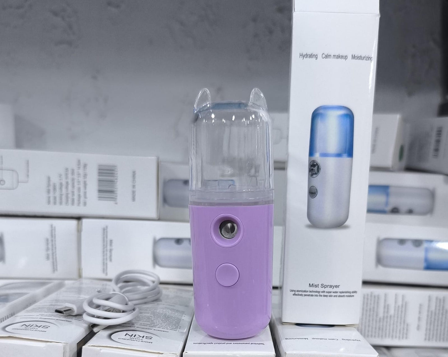 Nano Facial Mist Sprayer, 30ml Handy Atomization Machine Face Moisturizing Hydration