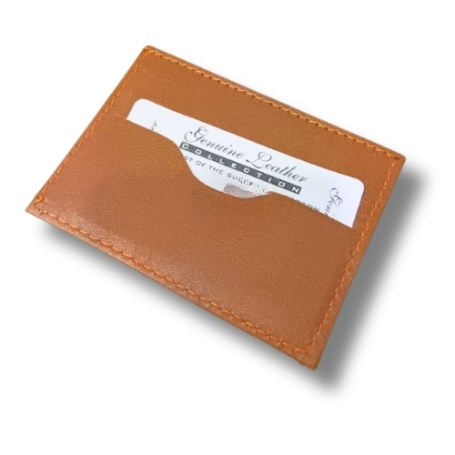 Slim Leather Card Case Wallet Minimalist Credit Card Holder Money Clip for