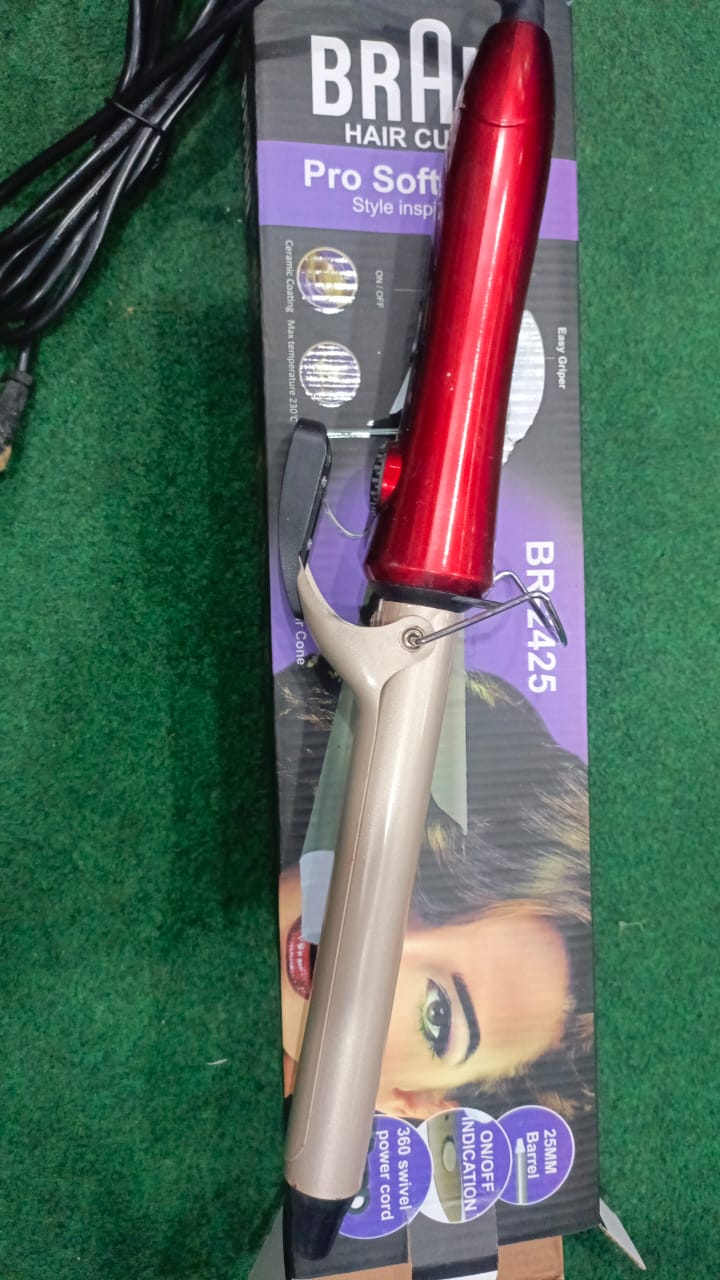 Braun Hair Curler Pro Soft Curls Ceramic Coating with 25mm barrel, Rapid
