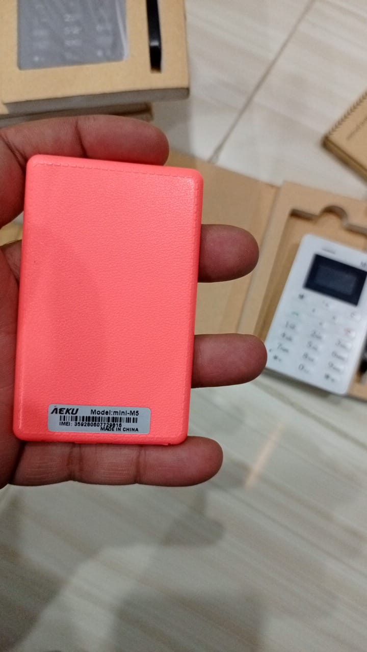 M5 MINI MOBILE CREDIT CARD SIZE (random color )