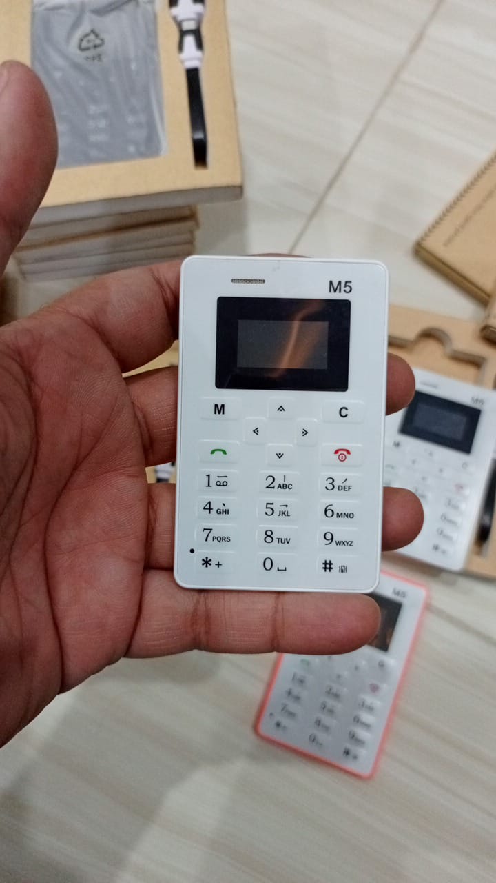 M5 MINI MOBILE CREDIT CARD SIZE (random color )