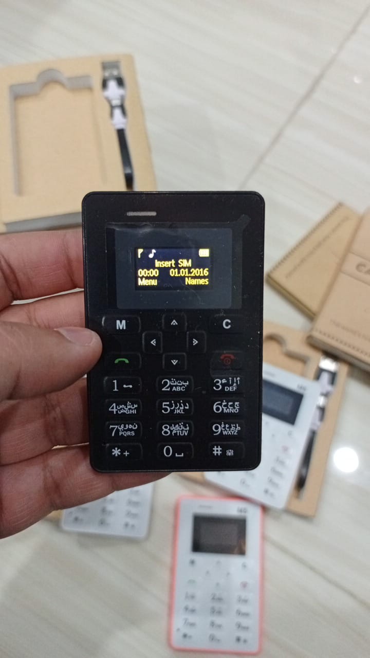 M5 MINI MOBILE CREDIT CARD SIZE (random color )