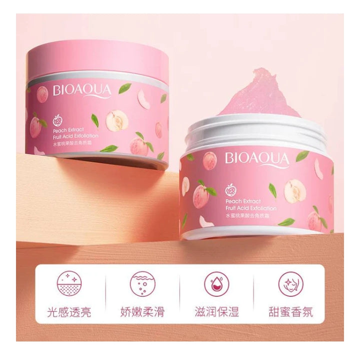 Bioaqua Peach Extract Fruit Acid Exfoliating Face Gel Cream 140g