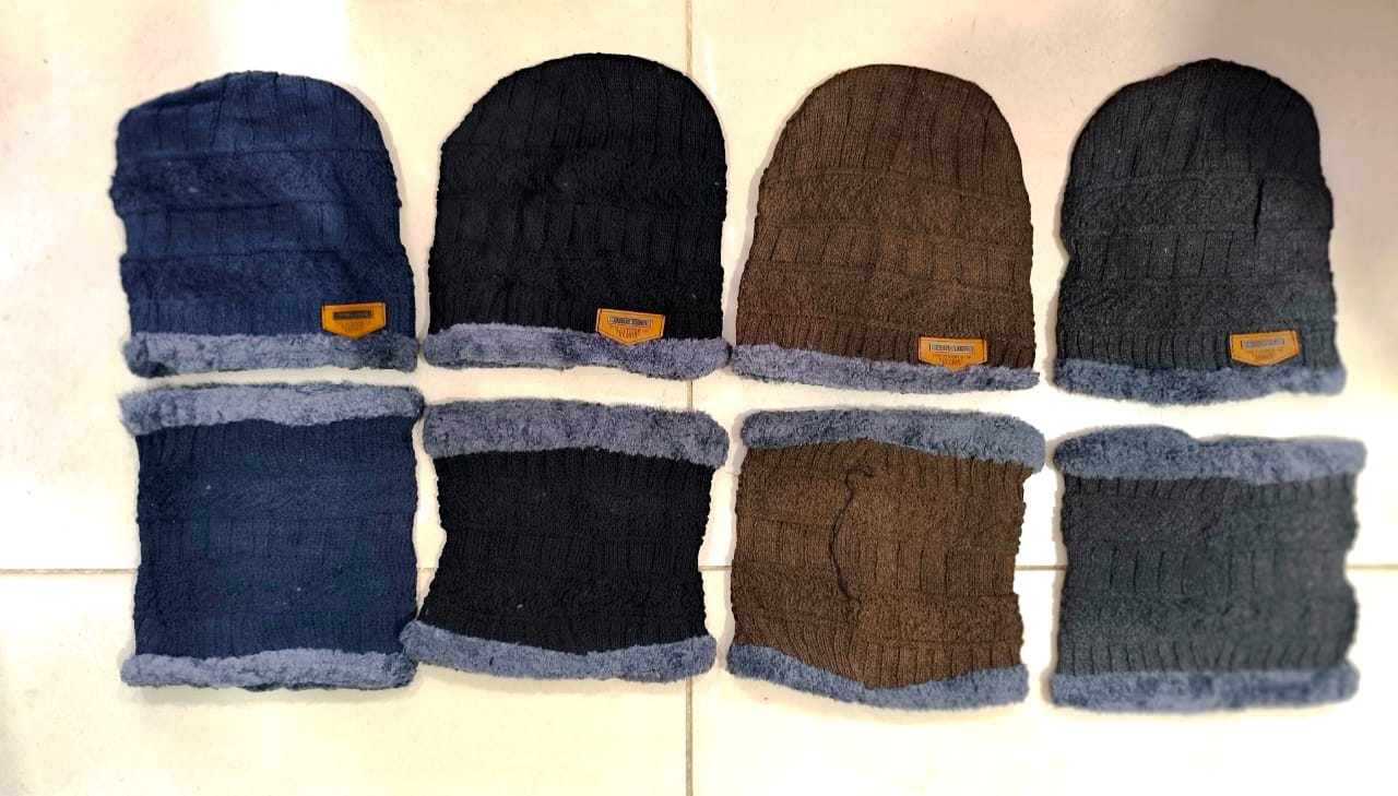 Head & Neck Cap Beanies Combo - woolen winter beanie cap with