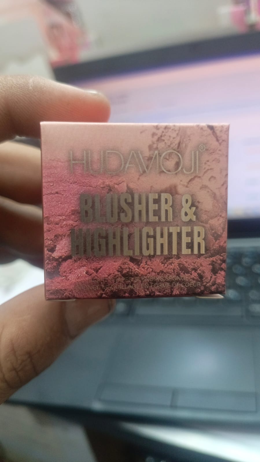 3 In 1 Matte Highlighter Blush Palette Pearly Blusher Shimmer Brighten Silkworm