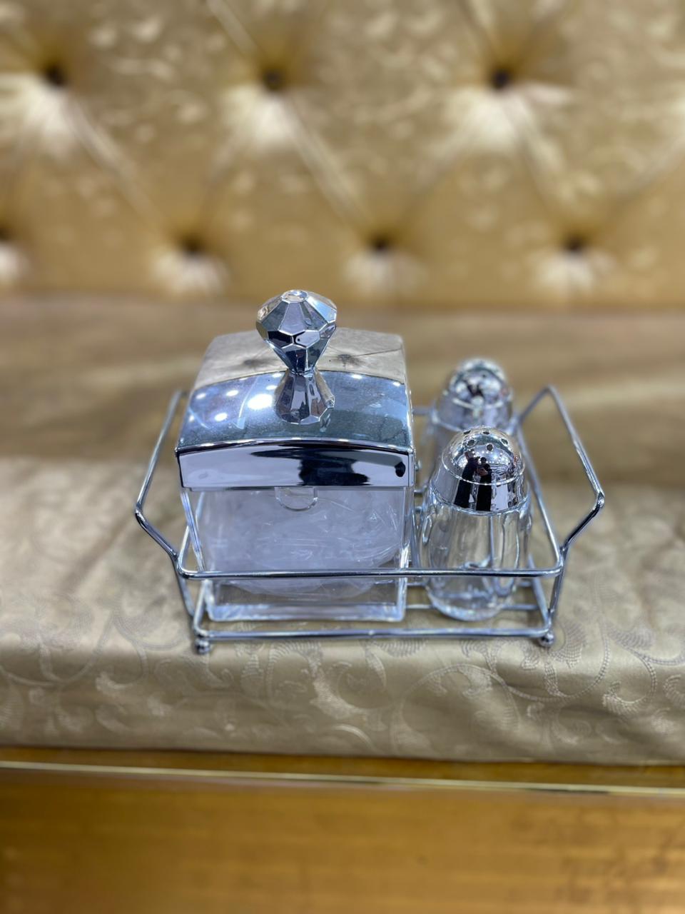 Sugar Pot and Pepper Cruet Set