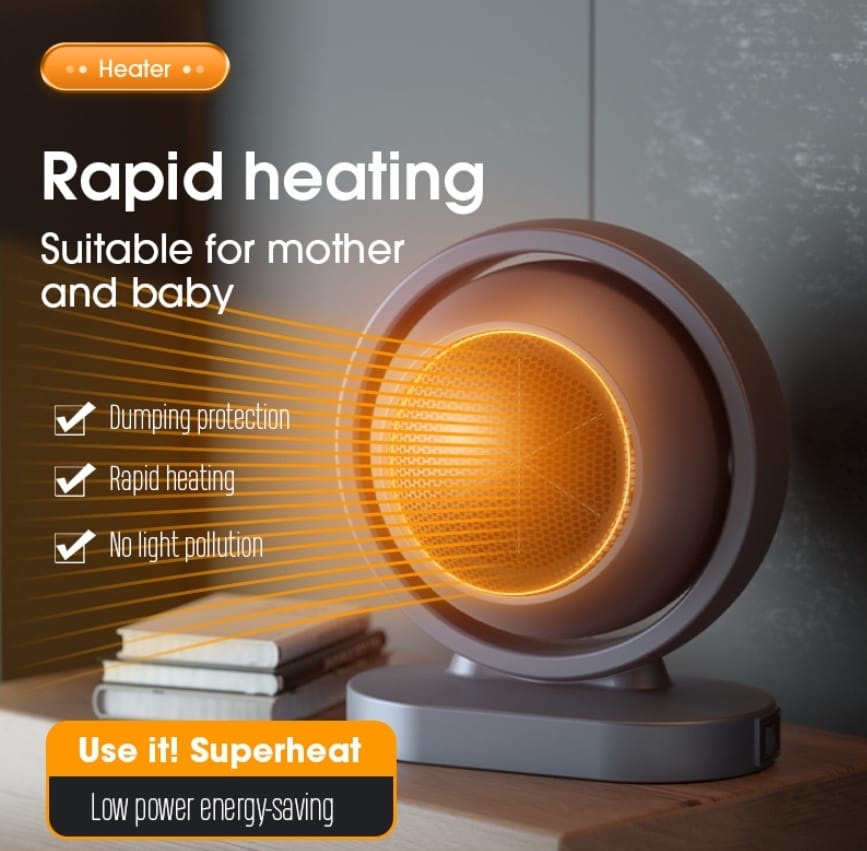 Mini Electric Heaters Warmer Wind Portable 380w Heating Intelligent Air Fan Heater
