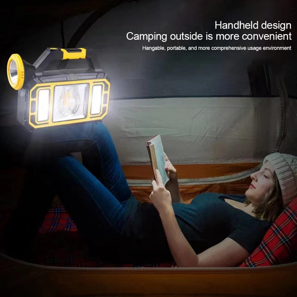 Solar Lantern Emergency Camping Lamp + Mobile Power Bank for Outdoor