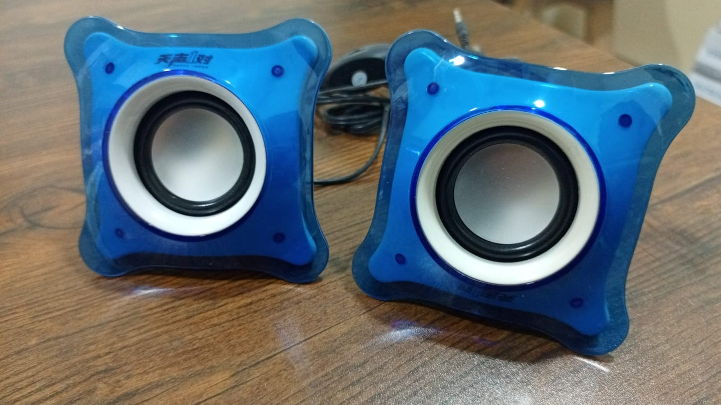 (Pair) T12 Mini multimedia 2.0 speakers Music Stereo for Computer Desktop