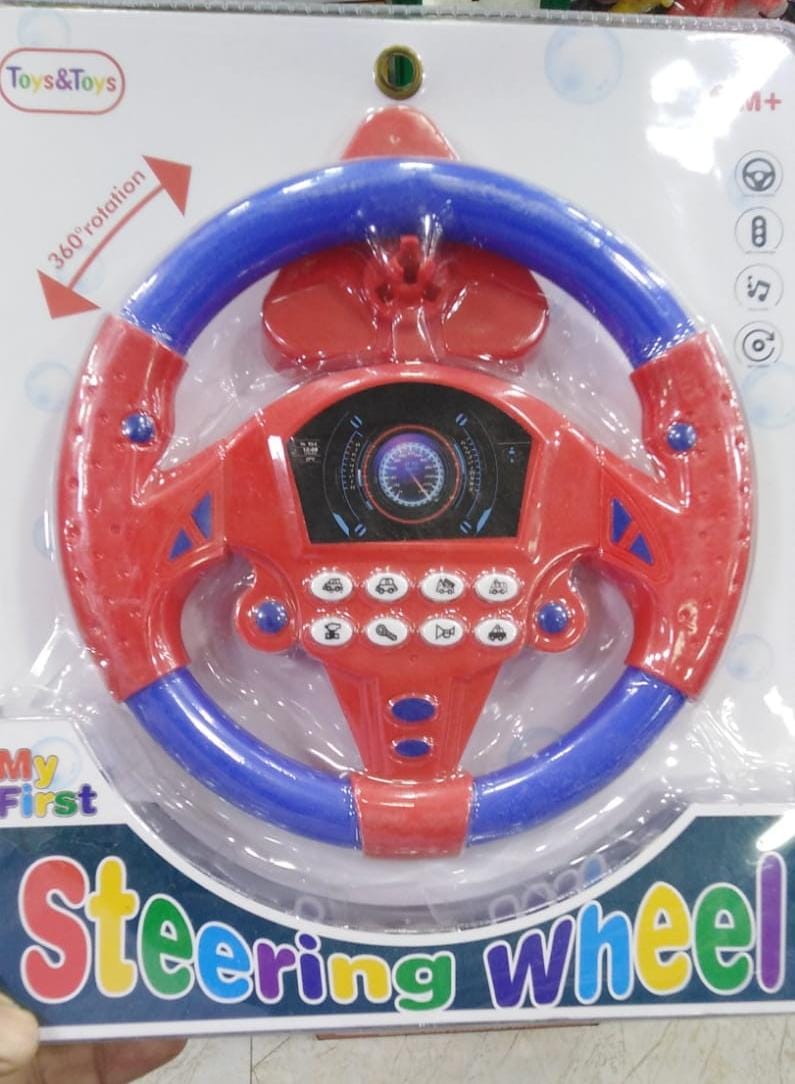 Simulation Driving Car Steering Wheel Learning Toy For Kids (random color)