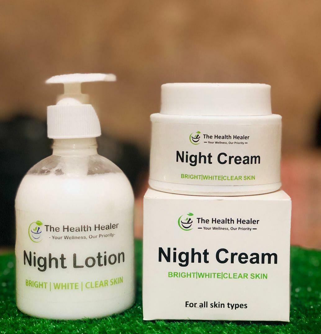 (Pack of 2) Anti Aging Night Cream & Night Lotion Deal
