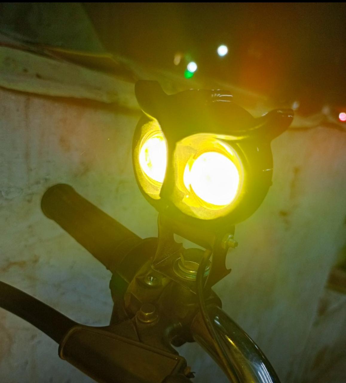 OWL Shape Fog Flash light Low & High Beam Owl Plastic Body