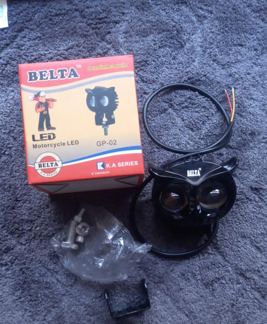OWL Shape Fog Flash light Low & High Beam Owl Plastic Body
