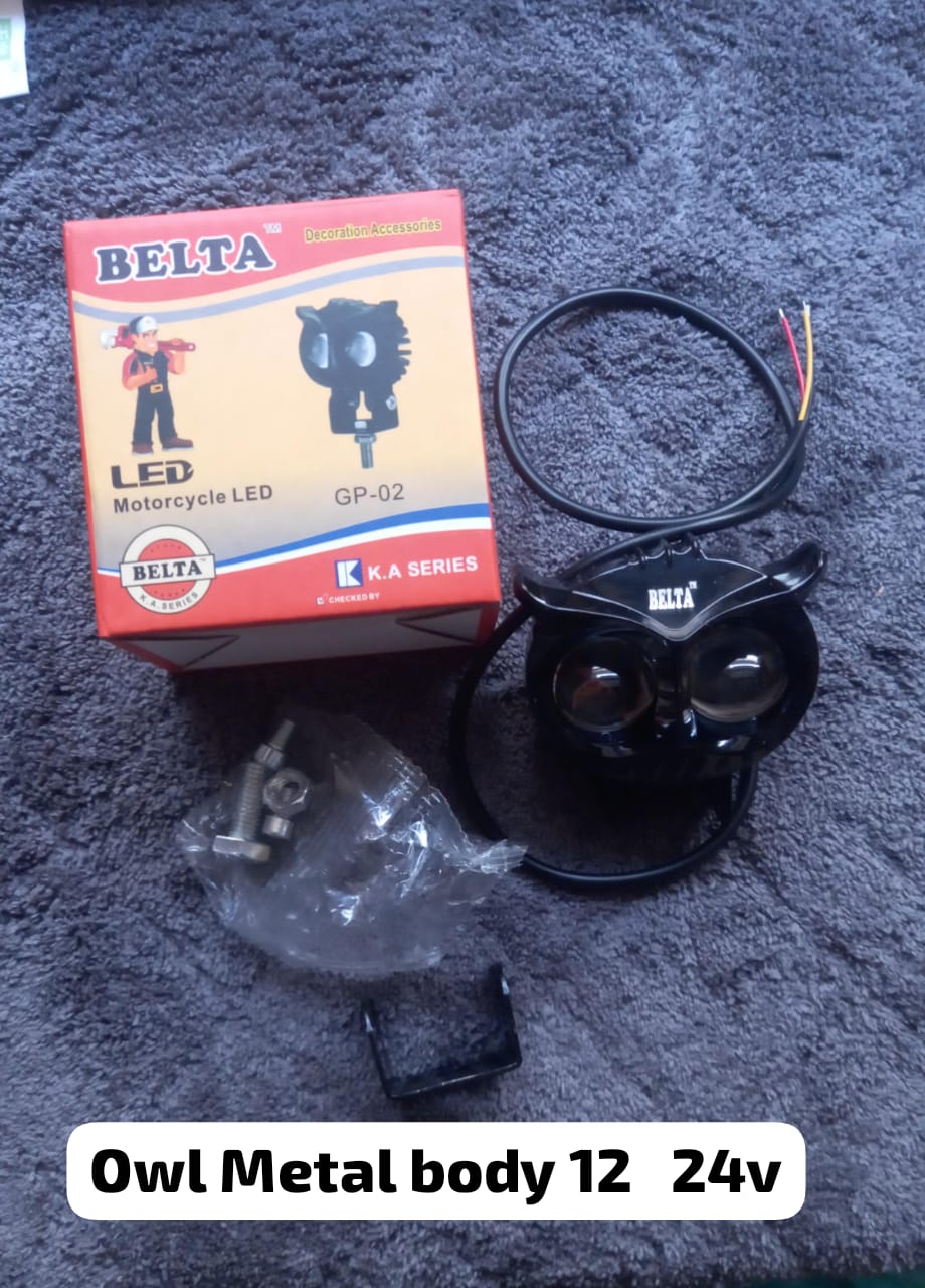OWL Shape Fog Flash light Low & High Beam Owl Plastic Body