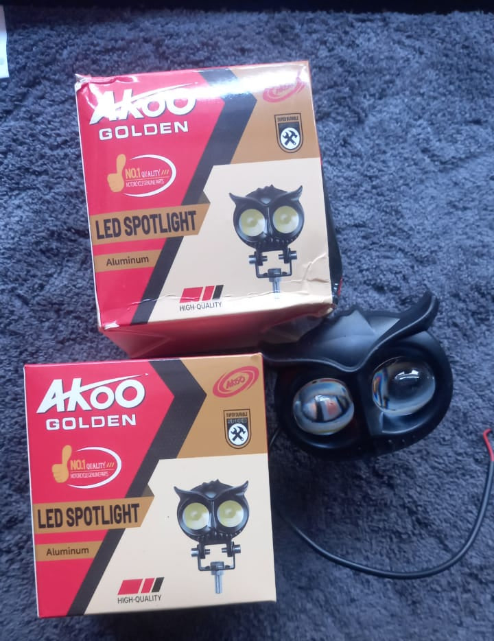 OWL Shape Fog Flash light Low & High Beam Owl Plastic Body