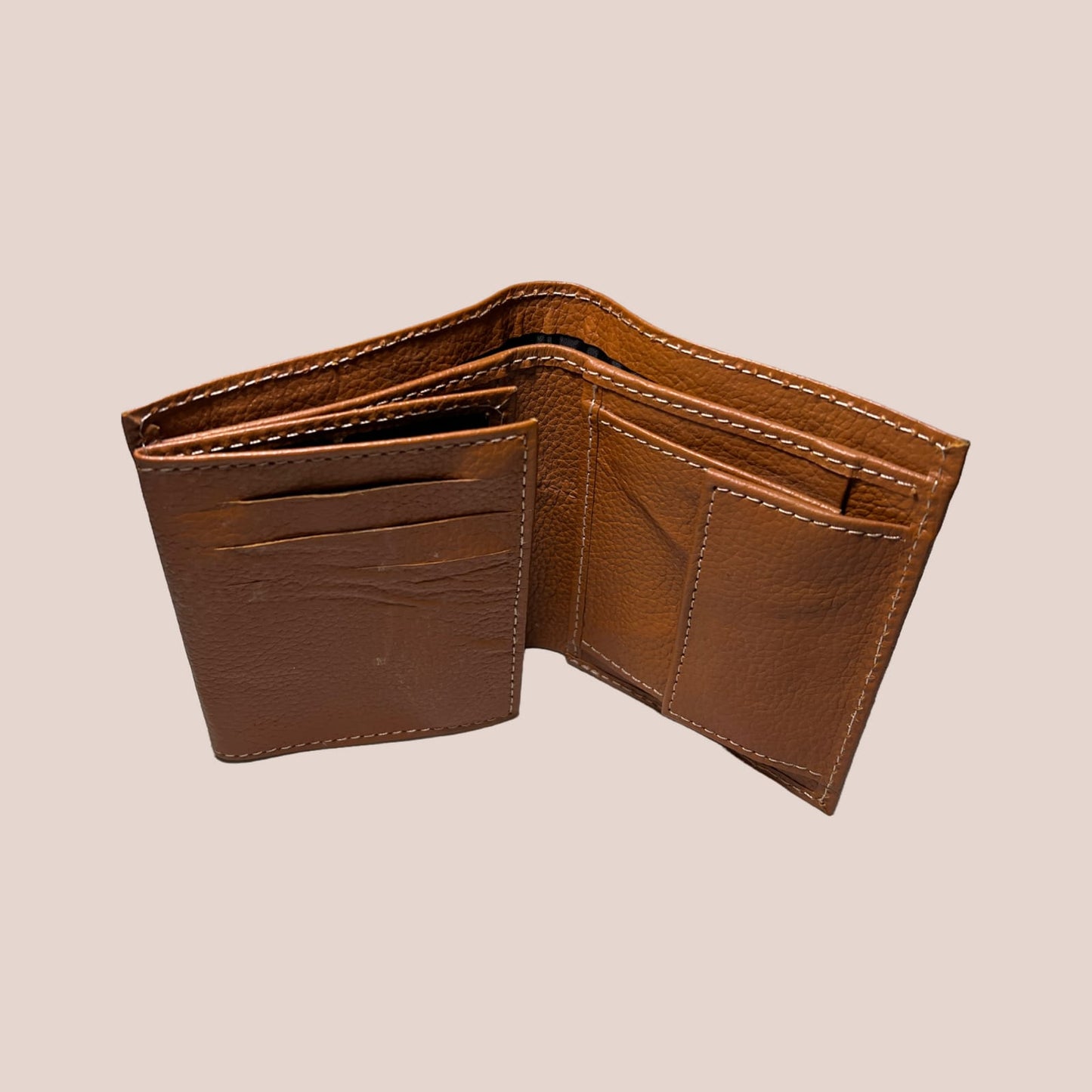 cow Leather texture Wallet Men Short Wallet Purse Small Vintage Wallets Card