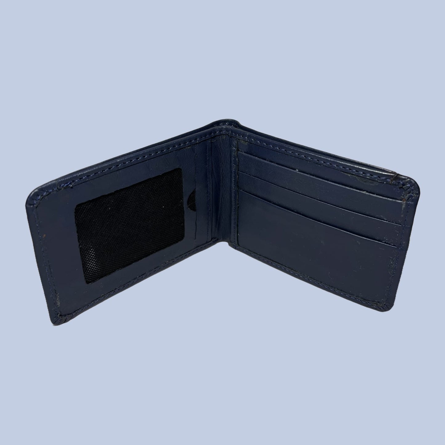buffalo Leather Plain Wallet Men Short Wallet Purse Small Vintage Wallets