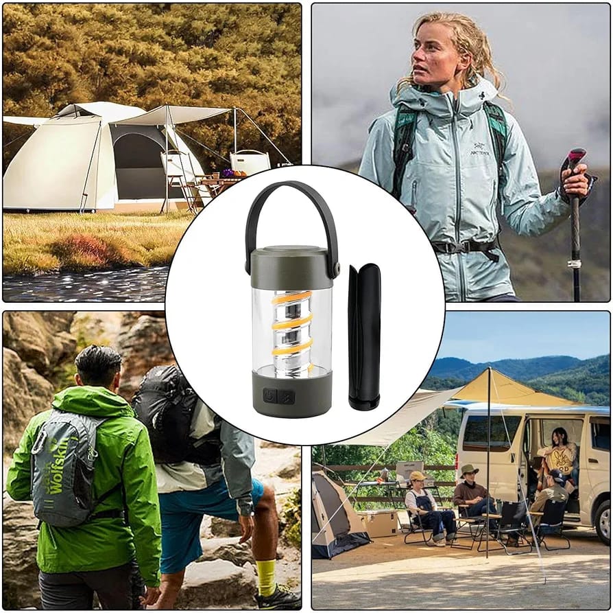 Wireless Speaker Lantern - Bluetoooth Camping RechargeableLight, Outdoor Stereo Lantern | Portable