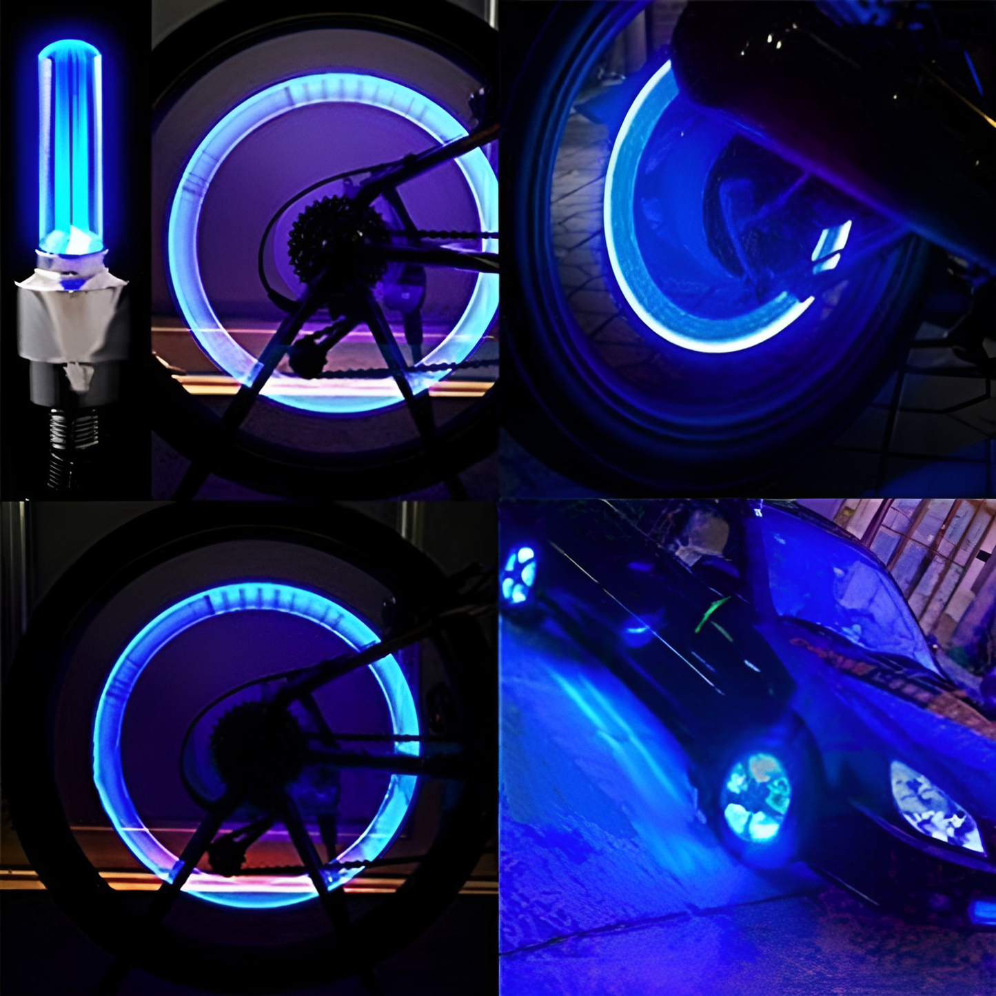 Pack of 2 Car Wheel LED Light And Motorcycle Bike Light Wheel