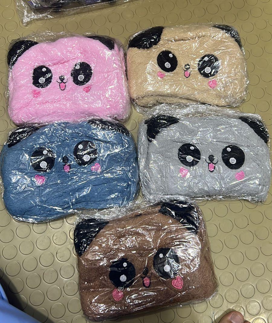 Kids Winter Panda Cap Wool Cap With Neck Warmer Attached. KIDS