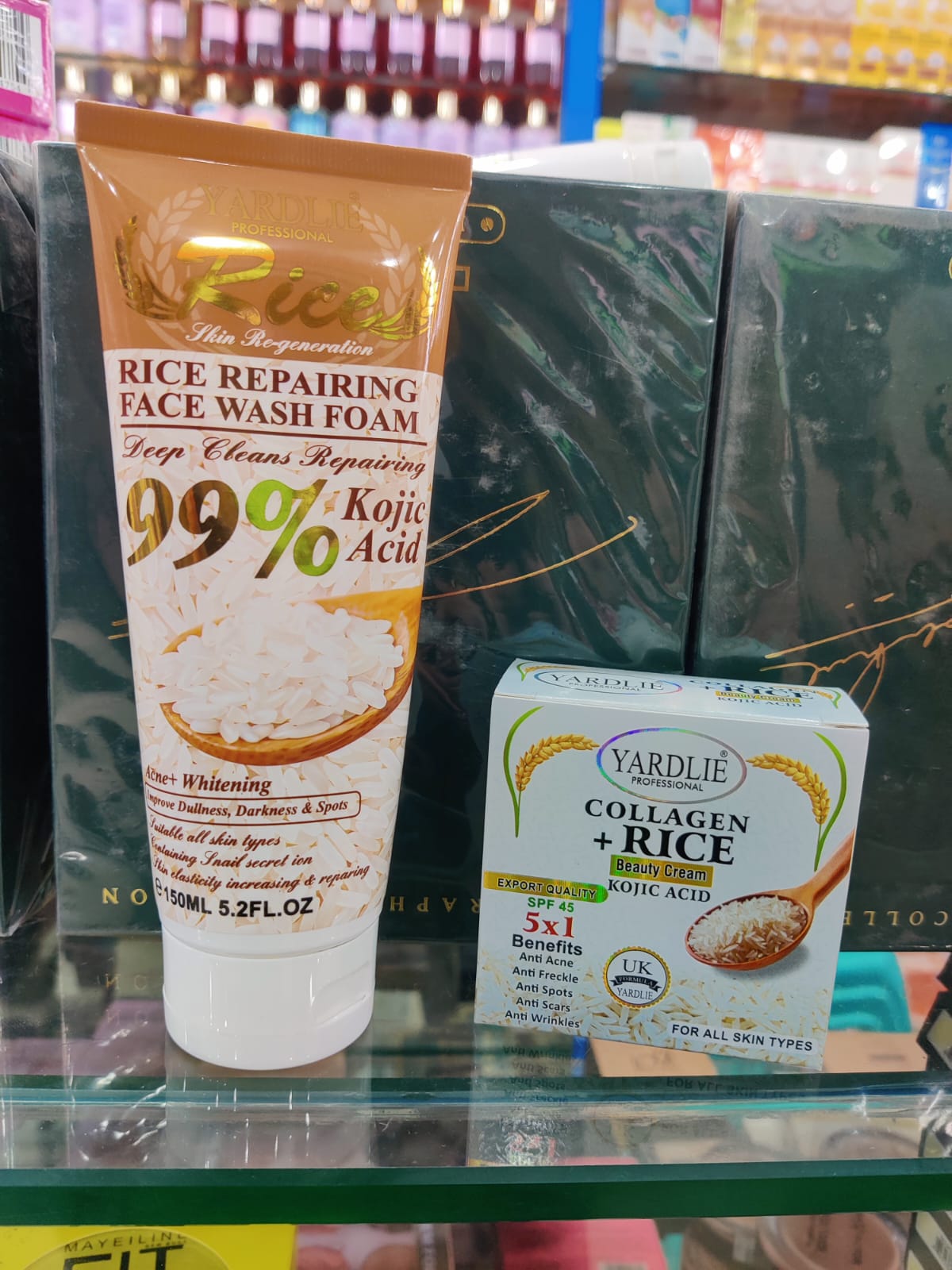 Kit 2 Pcs Deep Facial Cleanser And Repairer With Rice Extract Eliminates