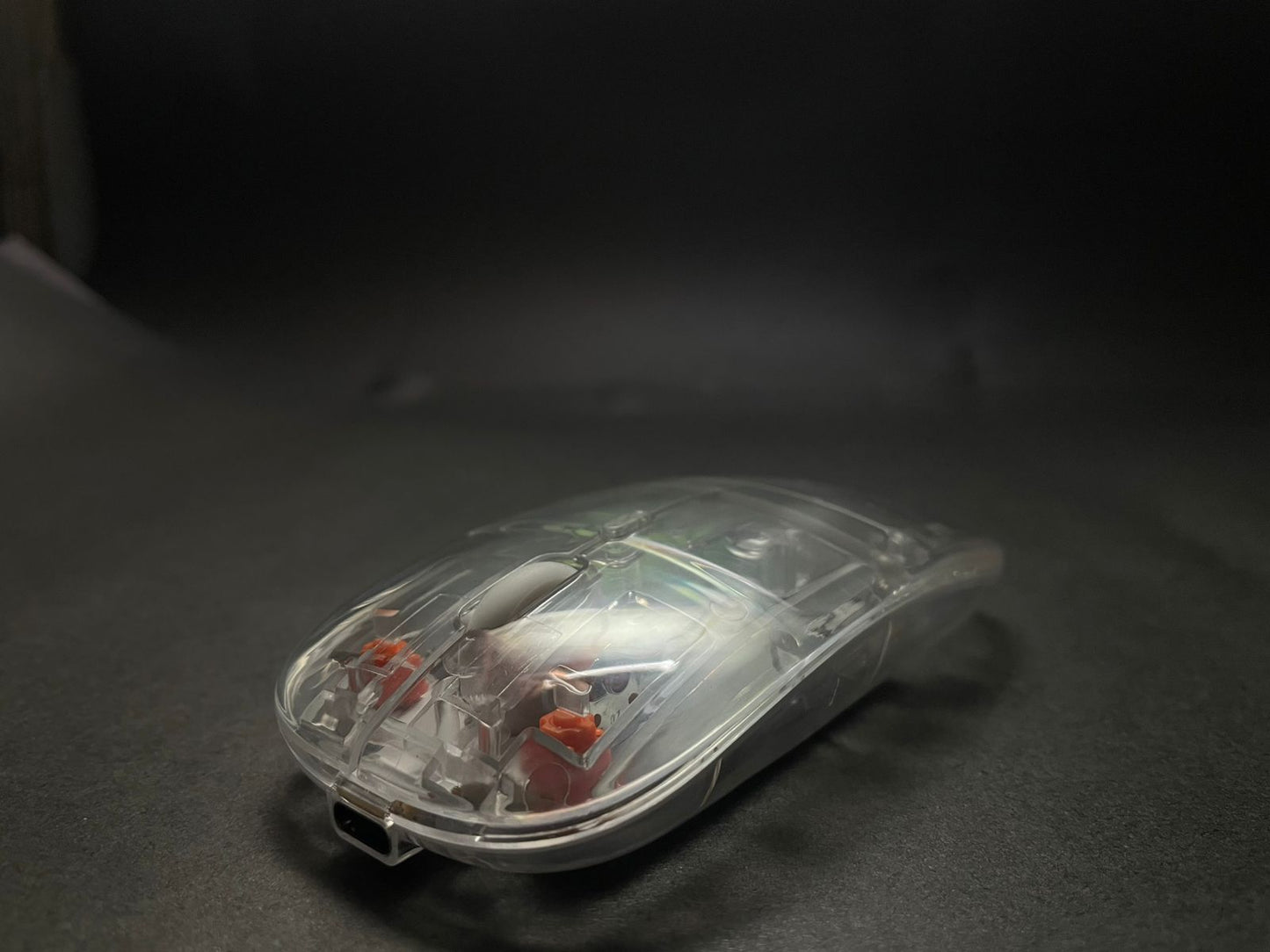 RGB Wireless Transparent Mouse Dual-Mode Rechargeable Mouse With LED lights
