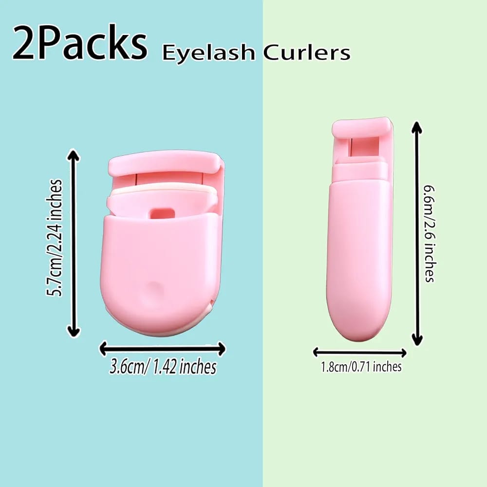 2-in-1 Eyelash Curler for All Eye Shapes Professional Lash Curler for