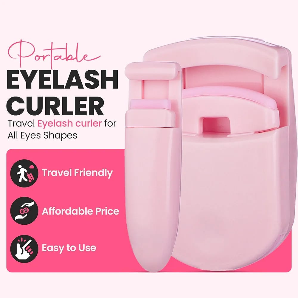2-in-1 Eyelash Curler for All Eye Shapes Professional Lash Curler for