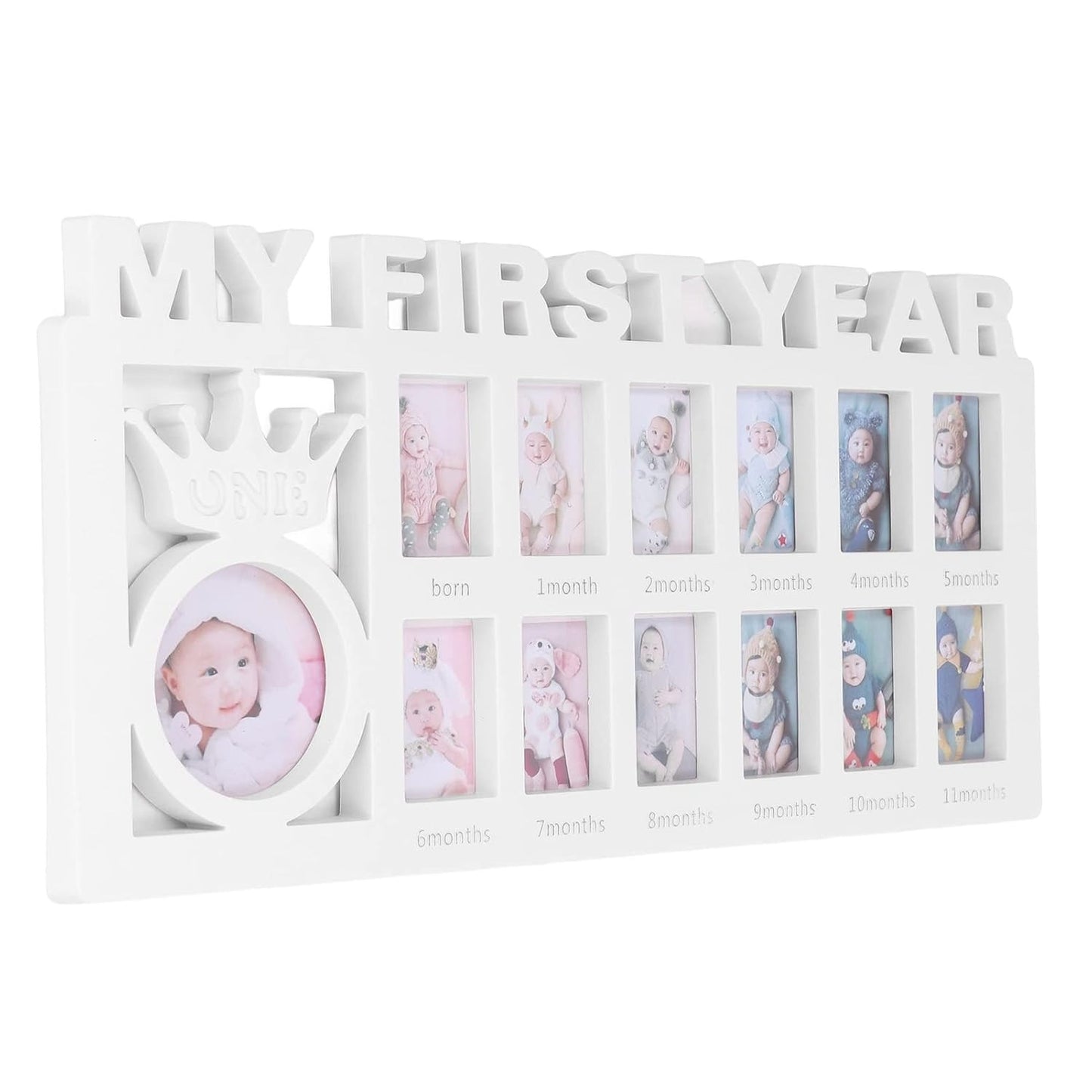 Newborn Baby Photo Frame Baby Pictures Plastic Frame For 12 months Monthly