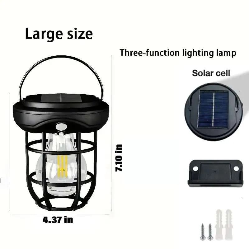 Solar Wall Lights Outdoor,Solar Camping Lights with 3 Lighting Modes & Motion