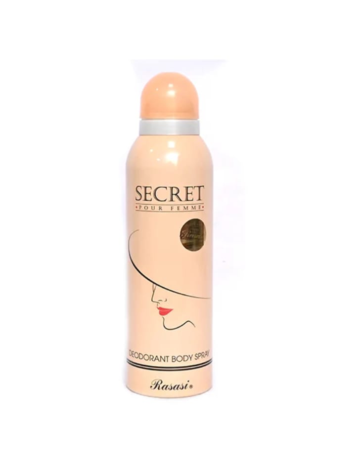Rasasi Secret Pour Femme Deodorant Body Spray - 200ml | Best Quality