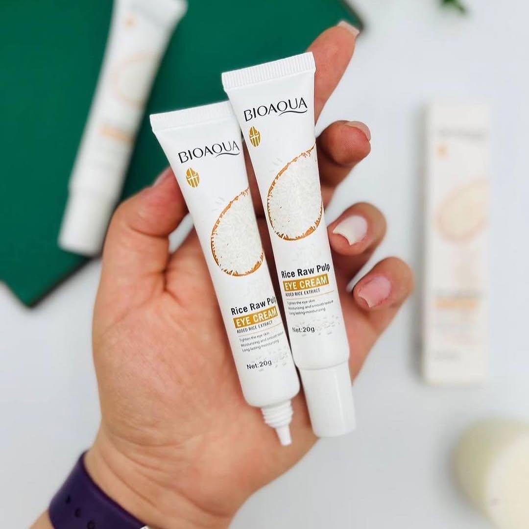 BioAqua Rice Brightening Eye Cream Rice Raw Pulp Eye Cream Acne Scar
