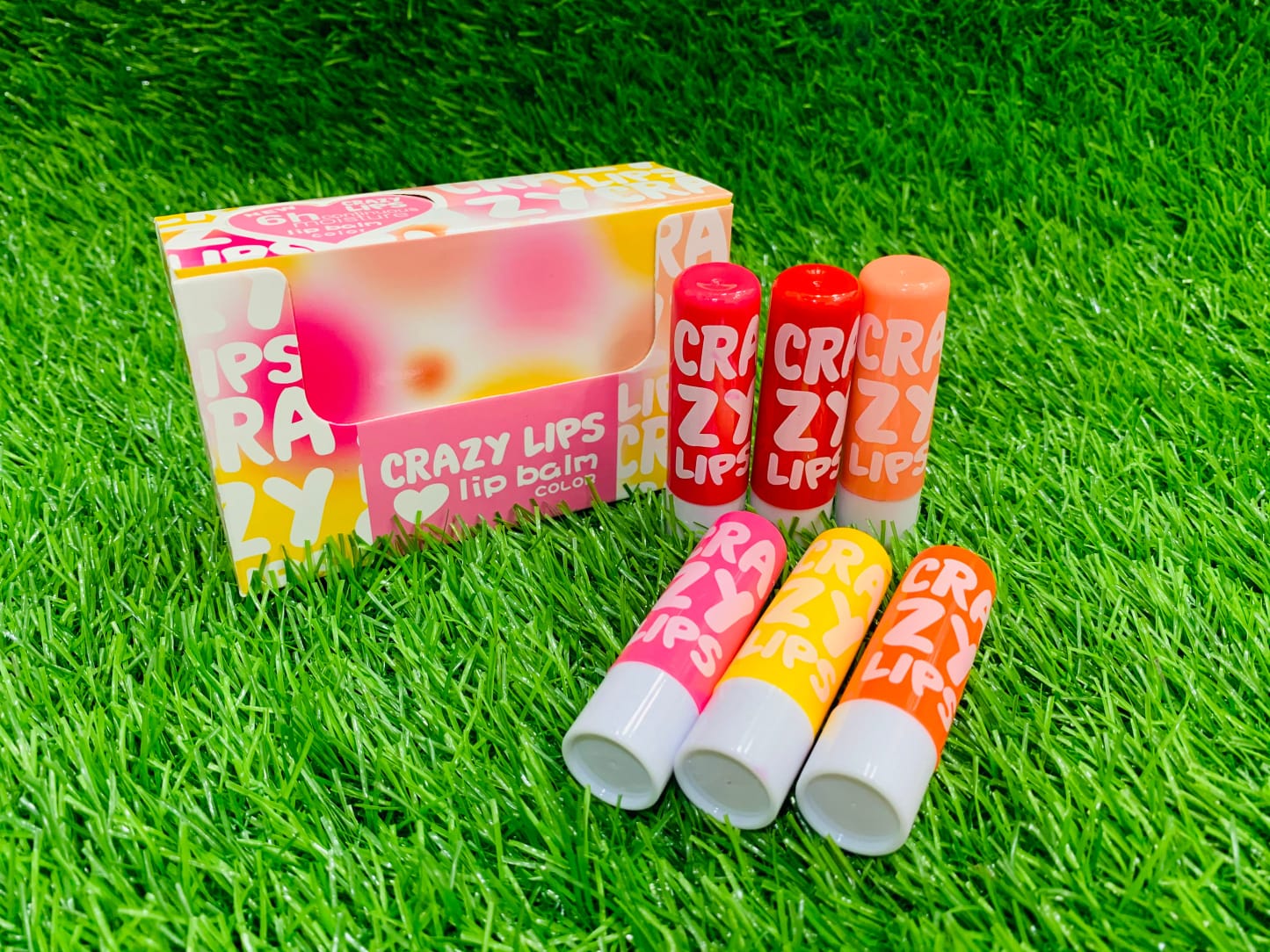 Pack of 3 Crazy Tinted Lip Balm, Magic Chapstick Hydrated & Moisturizing