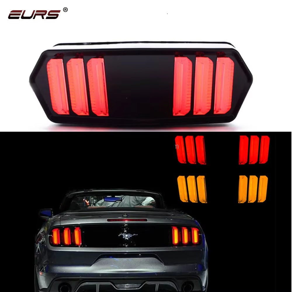Universal Motorbike Back Light With Indicator DRL Audi Style
