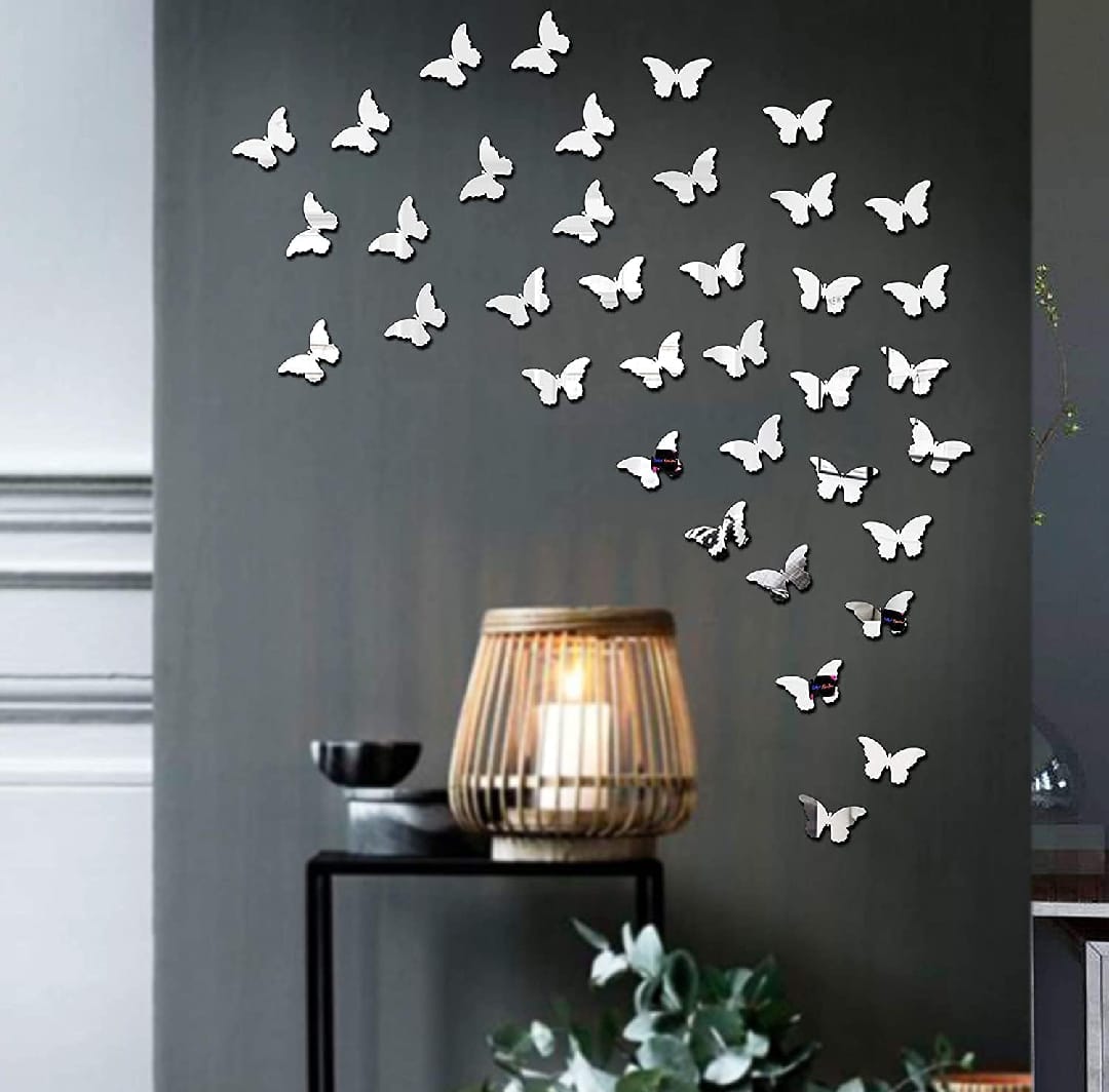 (pack of 30) 3D acrylic Butterfly Wall Decoration Items for